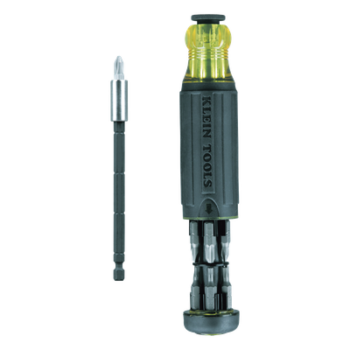 Desarmador multipunto / Longitud ajustable / 14 en 1 / Barra de impacto removible / Cushion-grip