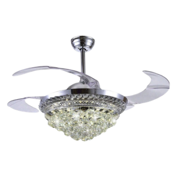 Ventilador de Techo con Luminario LED / 110 V CA 50/60 Hz / 88 W / 4500 lm / 3 Temperaturas de Color 2700-4000-6500 K / 1075 mm (3.5 ft) / 6 Velocidades / No Regulable