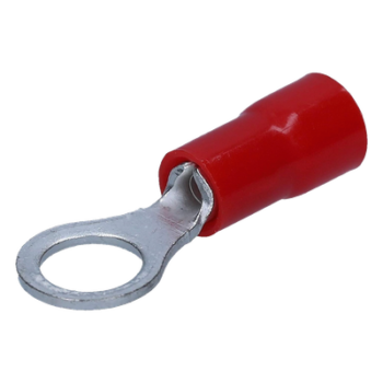 Terminal de Anillo Aislado / 3/16" / Calibre 22-16 AWG / Rojo / Paquete 25 piezas