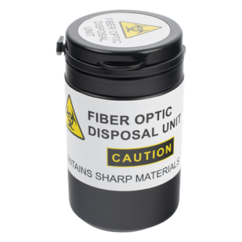 Bote para Deshechos de Fibra Óptica / 75 mm x 43 mm / PE / 80 ml / 2.95 x 1.69 in