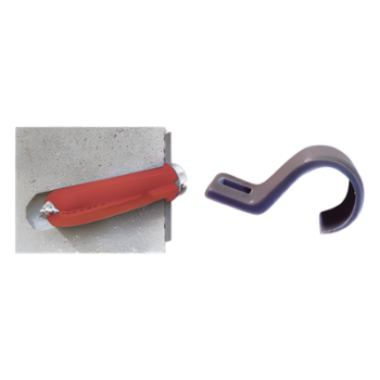 Kit de fijación / 8 grapas + tornillos + taquetes / Tubo 1/2" / Polietileno flexible / -10°C a +120°C / Interior y exterior
