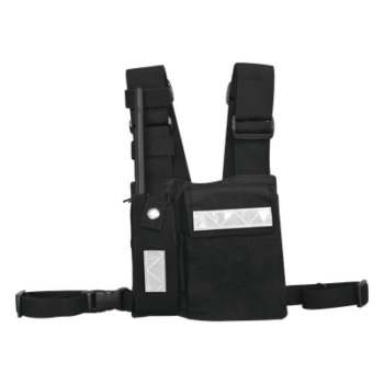 Pechera Universal / Soporte para Radio y Bolígrafo / Bolsa con Cinta Adherente / Elemento Reflectante / Hebilla de Seguridad