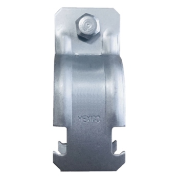 Abrazadera Unicanal / Conduit Cédula 40 / 38 mm (1 1/2') / Acero Calibre 14 / Industrial
