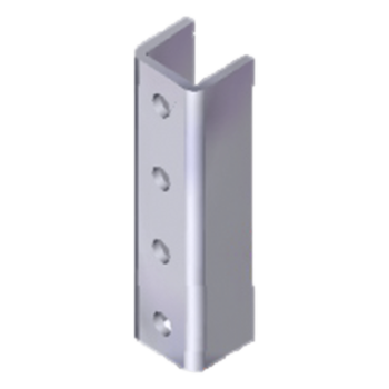 Cople para Unicanal / 4 Perforaciones / 4 x 4 cm / Acero Pregalvanizado / 1.57 x 1.57 pulg
