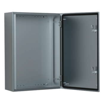 Gabinete Industrial / Acero Inoxidable AISI 304L / IP66 / 500x500x210 mm (19.7x19.7x8.3 in) / Montura Mural / Placa de Montaje 2 mm