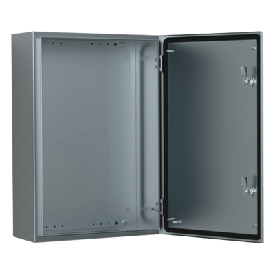 Gabinete Industrial / Acero Inoxidable AISI 304L / IP66 / 500x500x210 mm (19.7x19.7x8.3 in) / Montura Mural / Placa de Montaje 2 mm