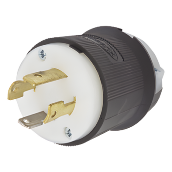 Clavija Industrial con Bloqueo de Media Vuelta / 30 A / 125/250 V CA / 3 Polos 4 Hilos / NEMA L14-30P / 2.75 x 2.33 in (69.85 x 59.18 mm)