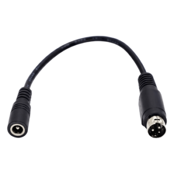 Adaptador de Corriente DC / Jack 5.5mm x 2.1mm a Mini-DIN 3 Pines / Plug & Play / 12V-19V-24V