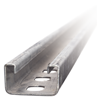 Unicanal Perforado 4 X 2 cm X 3 m / Calibre 14 / Galvanizado Electrolítico.