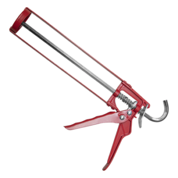 Pistola Calafateadora / 9" (228.6 mm) / Mango Aluminio y Marco Acero / Cartuchos Estándar 216 x 50 mm / Gatillo Ajustable / Espiga Gancho
