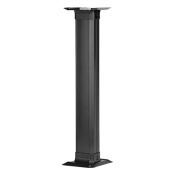 Accesorio de Conexión a Mesa / Canaleta de Piso 4 Vías / PVC Rígido / Carga 907 kg / Área 45.11 in² / ADA / Negro