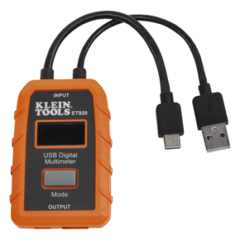 Multímetro Digital USB / Voltaje 3-20 V DC / Corriente hasta 5 A / Registro 1000 Horas / USB-A y USB-C / Resistente a Caídas 2 m (6.6 ft)