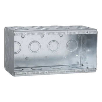 Caja Multigang / 4 Gangs / 3-1/2 Pulgadas (8.89 cm) / 24 Entradas 1/2-3/4 Pulgadas (1.27-1.91 cm)