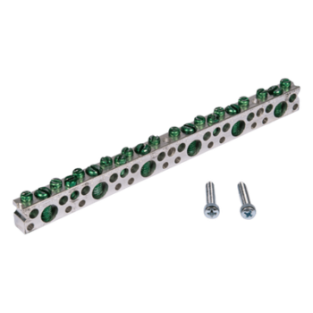 Barra de tierra / 42 circuitos / Aluminio / Kit instalable en campo / 100 unidades por caja