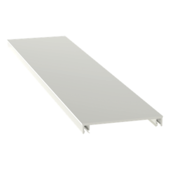 Cubierta para Canaleta / 70.1 x 9.1 x 2400 mm / PVC Rígido / UL94V-0 / Blanco Mate / NEMA T-70