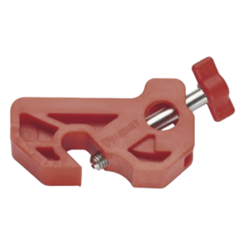 Bloqueador de Disyuntor Miniatura / Sin Herramientas / Nylon / 48.2 mm (0.16 ft) / Rojo / LOTO