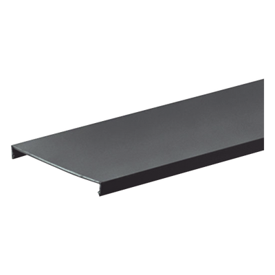 Tapa para Canaleta Ranurada / 3 in Ancho / 1828.8 mm Largo / 6 ft Largo / UL94 V-0 / PVC Sin Plomo / Negro