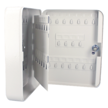 Caja para llaves con capacidad para 36 llaves/ Medidas 160 x 200 x 75 mm (ancho x alto x profundidad)/Fabricada en acero/ Cerradura con llave.