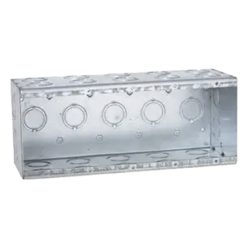 Caja Multigang / 5 Gangs / 3.5 in (8.89 cm) Profundidad / 29 Entradas 1/2 - 3/4 in