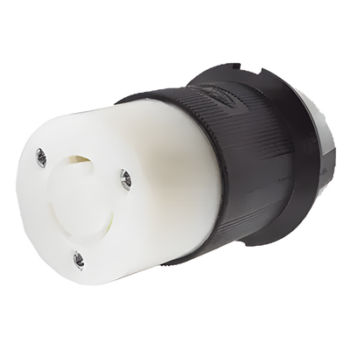 Conector Industrial con Bloqueo de Media Vuelta / 20 A 125 V CA / 2 Polos 3 Hilos / NEMA L5-20R / 3.86 x 2.26 x 2.26 in