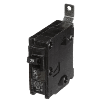 Interruptor Automático / 1 Polo / 20 A / 120 V AC / Capacidad de Interrupción 10 kA / Conexión Atornillable / Protección Termomagnética
