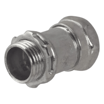 Conector Recto de Compresión / Acero Galvanizado / Pared Delgada 1 1/2" / Sin Aislamiento / 3.05" (77.47 mm) de Alto