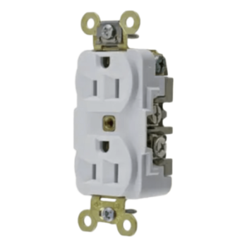 Contacto Dúplex Industrial / 15 A / 125 V / 2 Polos 3 Hilos / NEMA 5-15R / Servicio Extra Pesado