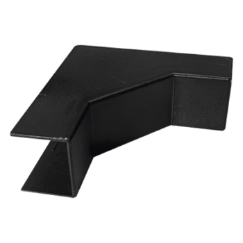 Esquinero Interior Color Negro de PVC Auto Axtinguible, Para Canaleta TMK-1720-N-CC (5220-02003)