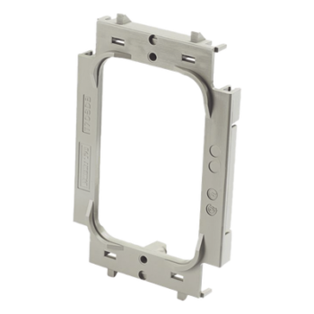 Adaptador Atornillable para Faceplate / PVC Gris / 2.75 in x 4 in / 0.33 ft / Montaje Atornillado