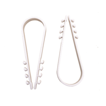 Clips Sujetadores de Plástico / 100 Piezas / Diámetro 19 a 25 mm / Fijación en Pared / UTP, Coaxial y Eléctrico