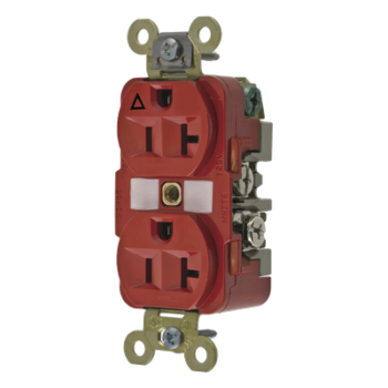 Contacto Dúplex Industrial / 20 A / 125 V / 2 Polos 3 Hilos / NEMA 5-20R / Aislado a Tierra / Rango -40°C a 75°C
