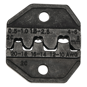 Matriz Ponchadora / Terminales sin Aislamiento o de Cilindro Abierto / 10-20 AWG / 64 g / Compatible con Pinza VDV200-010