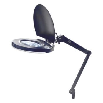 Lámpara de Escritorio con Lupa / 5 Dioptrías / 2.25X / 80 LED SMD / 1860 Lux / Abrazadera G / Brazos Ajustables