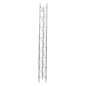 Tramo de Torre Arriostrada / 3 m (9.8 ft) x 30 cm / Galvanizado por Inmersión / Resistencia Viento 200 km/h / Carga 200 kg / Acero A-36 / Zonas Húmedas