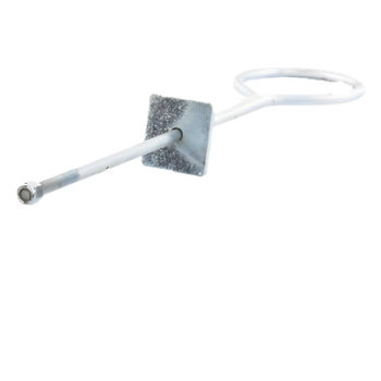 Ancla de Losa o Pared / Ajustable 63-65 cm / Argolla 13 cm / Galvanizado Electrolítico / Torre hasta 30 m (98.4 ft)