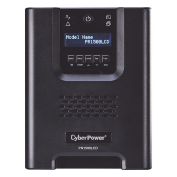UPS Línea Interactiva / 1500 VA / 1500 W / Factor de Potencia 1.0 / Onda Senoidal Pura / 8 Tomas NEMA 5-15R / 15.1 min Respaldo / Mini Torre