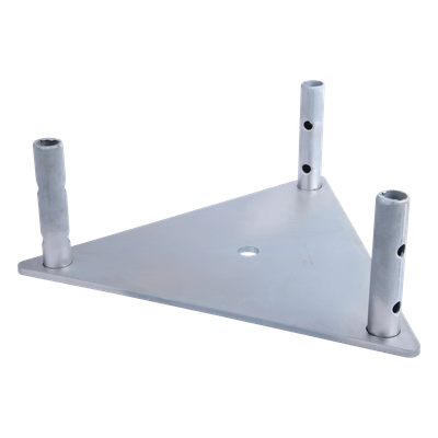 Base para Torre / Acero 1/4' / Niple 3/4' Galvanizado Electrolítico / Concreto Especializado / Alta Resistencia al Viento