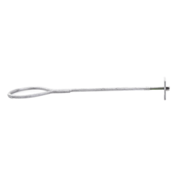 Ancla de Pared o Losa / Argolla 1/2' / Galvanizado por Inmersión / 64.4 cm (21.1 in) Largo / Torre hasta 30 m (98.4 ft)