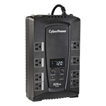 UPS Línea Interactiva / 825 VA / 450 W / 8 Tomas NEMA 5-15R / AVR Integrado / LCD Multifunción / Protección 1030 J