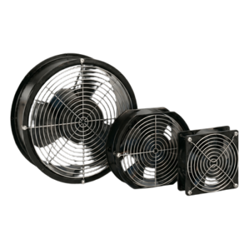 Ventilador Axial Compacto, de 4 Pulgadas, 100 CFM, 115 Vca, De Acero, Color Negro