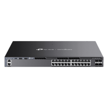 Switch Administrable L3 / 24 Puertos PoE Gigabit / 4 SFP+ 10G / Presupuesto PoE 720W / Hot-Swappable / Fuente Redundante