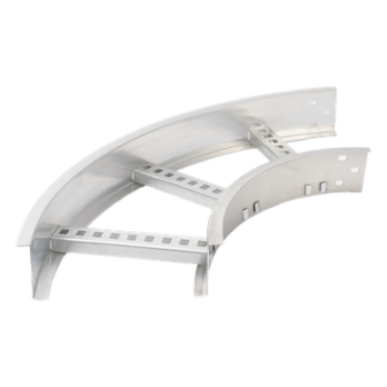 Curva Horizontal de Aluminio de 90° Perfil Z / Peralte 3 1/4" / Ancho 9" / Radio 8" / Incluye Tornillería (CHC90EZ314R8X9AK)