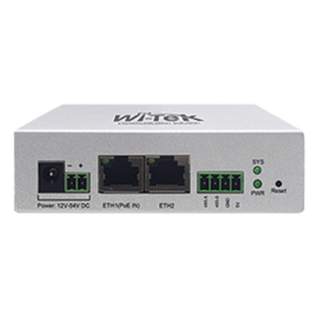 Controlador IoT / 2 Puertos 10/100 Mbps / PoE 802.3af / RS-485 Industrial / Gestión Solar en la Nube / Montaje en Carril DIN