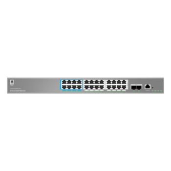 Switch Administrable L2++ / 24 Puertos Gigabit PoE++ 400W / 2 SFP+ / 88 Gbps / 65.472 Mpps / VLAN 4K / QoS Avanzado