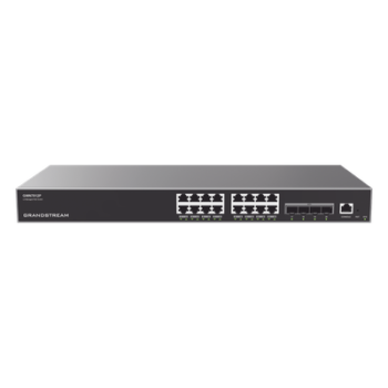 Switch Capa 3 PoE+ Administrable / 16 Puertos Gigabit + 4 SFP+ 10G / 240W PoE / 112 Gbps / Montaje en Rack