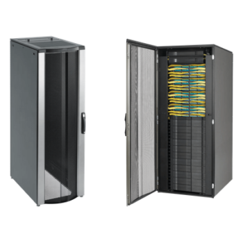Gabinete Rack / 42 UR / 2000x800x1200 mm / 2500 lb / Acero / Puertas Perforadas / Gestión de Cables