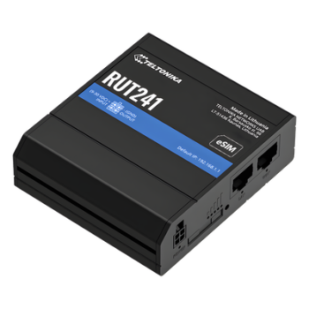 Router Celular Industrial / 4G LTE Cat 4 / eSIM / 2x Ethernet 10/100 Mbps / WiFi 802.11b/g/n / WAN Failover / -40°C a 75°C (-40°F a 167°F)