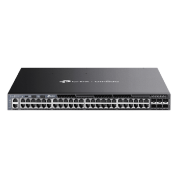 Switch Administrable L3 / 48 Puertos Gigabit / 6 SFP+ 10G / PoE 1440 W / Conmutación 216 Gbps / Ruteo Dinámico / Fuente Redundante