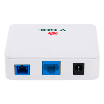 ONU Bridge Dual / GPON-EPON / 1 Puerto SC/UPC / 1 Puerto LAN 2.5G / 82x82x25 mm / 0.27x0.27x0.08 ft