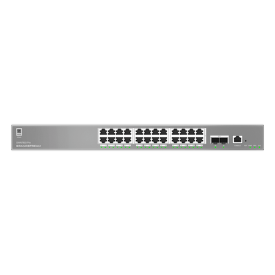Switch Empresarial Administrable / Capa 2++ / 24 Puertos Gigabit / 2 SFP+ / 88 Gbps / VLAN 4K / QoS Avanzado / GDMS Cloud